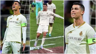 Video: Furious Ronaldo unleashes his anger by kicking bottles after suffering his first league defeat