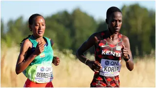 Judith Korir finishes second in women's marathon as Ethiopia's Gotytom Gebreslase wins gold in Oregon