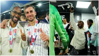 Black Stars defender Denis Odoi grabs winner’s medal as Fulham lifts English Championship title