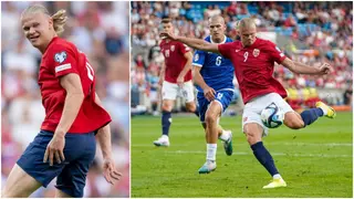 Erling Haaland scores outrageous volley in training as Norway pick up crucial win