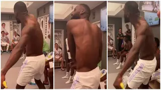 Video of 'injured' Rudiger entertaining Real teammates with incredible dance skills after Clasico win spotted