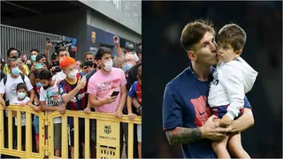 Lionel Messi's Son Fires Back At Barcelona Fan Who Insulted Him Outside Their Home