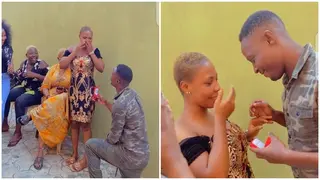 Romantic Nigerian Beach Soccer Legend, Abu Azeez Proposes to Girlfriend on His Birthday