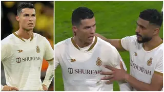 Al-Nassr's Cristiano Ronaldo shows frustration after fans taunt him with 'Messi' chants