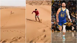 Steph Curry Trains in the Desert to Prepare for New NBA Season, Video