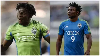 Obafemi Martins rubbishes claims he welcomed quadruplets as photo circulates online