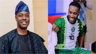 Okocha Rolls Back The Years With Sweet Goal As Governor Makinde Scores Against Rufai In Tough Game