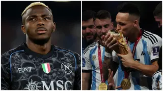 Osimhen: Super Eagles Star Opens Up on Competing With World Cup Winner Martinez in Serie A, Video