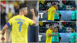 Angry Ronaldo blasts referee for 'failing' to award foul which led to Al Nassr conceding: Video