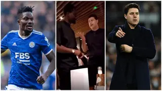 Video: Daniel Amartey Spotted With New Chelsea Coach Pochettino After Leaving Leicester