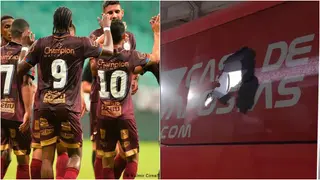 Sad moment as bomb explodes inside team bus of Brazilian club Bahia