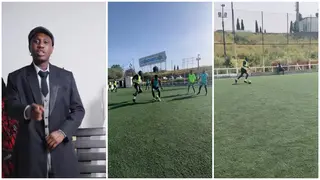 Zlatan Ibile: Nigerian singer shows incredible football skills during trial in Portugal, video