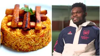 Footage of Arsenal Star Thomas Partey Settling the Jollof War Between Ghana and Nigeria Surfaces Online