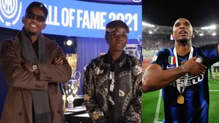 Video of Cameroon Legend Emotional as Compatriot Delivers Speech During Inter Hall of Fame Induction Drops