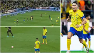 Cristiano Ronaldo Scores Flawless Freekick for Al Nassr in Saudi League Tie Against Damac: Video