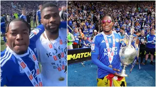 Fatawu Issahaku and Kelechi Iheanacho Share Wholesome Moment in Leicester’s Title Celebrations