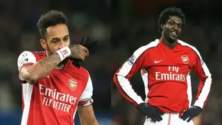 Emmanuel Adebayor believes there is no way back for Aubamayeng at Arsenal, insists fans don't forgive