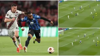 Moment Ademola Lookman Nutmeg's Granit Xhaka to Score Belter Goes Viral After UEL Final: Video