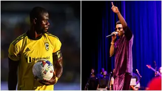 Heartwarming moment Columbus Crew captain Jonathan Mensah spots Ghanaian artist after a game in the US emerges