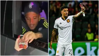 Europa League: Jadon Sancho Dedicates His Goal to Young Fan Who Gifted Him With Personalized Shin Pads