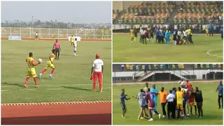 Referees run for their lives after brutal attack from fans during league match in Cameroon