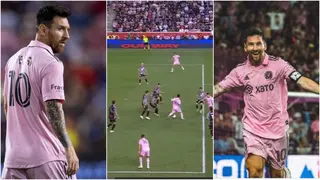 Too good: Commentator react after watching Lionel Messi set himself up for opening MLS goal