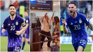 Watch airport official leave passengers stranded after Lionel Messi's Argentina score at World Cup 2022