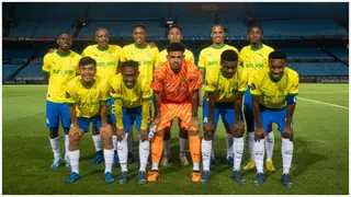 Watch video of Mamelodi Sundowns honouring DStv Premiership fixture with striking Moroka Swallows