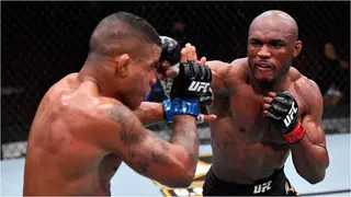 Kamaru Usman knocks out Gilbert Burns in the 3rd round of UFC258