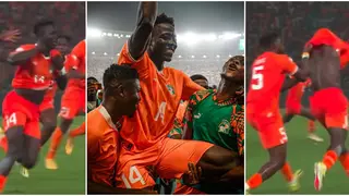 Wilfried Singo: Ivory Coast Defender Goes Viral For Trying to Stop Diakite from Receiving Red Card