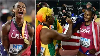 Sha'Carri Richardson heaps praise on Fraser-Pryce after winning 100m title