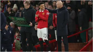 Erik ten Hag Shares Heartwarming Moment With Jadon Sancho During Carabao Cup Clash