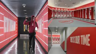 6 Stunning Photos of Arsenal's Sleek New-Look Tunnel and Dressing Room at The Emirates