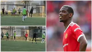 Former Manchester United star Paul Pogba's miss in a five-aside game in Miami gets fans talking