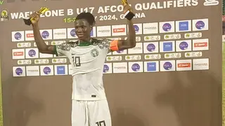 WAFU: SS 1 Student Simon Cletus Wins Man of the Match Award in Golden Eaglets Win