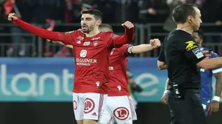 Brest go second in Ligue 1 after Monaco misfire