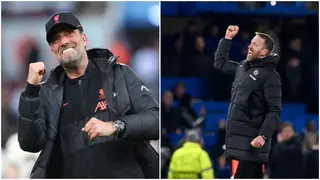 Fans react as Potter copies Klopp's trademark celebration during epic Champions League night