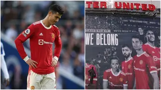 Cristiano Ronaldo: Watch Man United remove huge mural of star after explosive interview with Piers Morgan