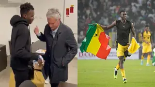 Video of Jose Mourinho Explaining Why he Bought Afena Gyan New Shoes Emerges