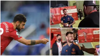 Bruno Fernandes Hands Fan Chicken After He Helped Man United Thrash Liverpool