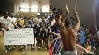 Fans Storm Stadium To Watch Peter Okoye Perform as Dallaji Doles Out Cash at Oshoala Twin Championship