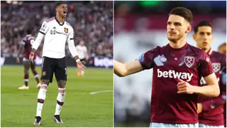 Declan Rice Breaks Promise Made to Rashford During West Ham vs Man United Clash