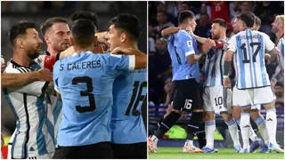 Argentina vs Uruguay: Lionel Messi elbows Mathias Olivera in heated World Cup qualifier match