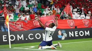 Super Eagles Striker Spotted in Japan Signing a Manchester United Jersey As Photos Go Viral