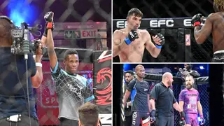 EFC 104: Hendrikz taps, Sanchez strikes, and De Beer wins with triangle choke