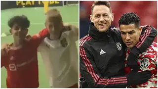Cristiano, Matic's sons recreate Man United superstar's goal vs Chelsea in adorable video