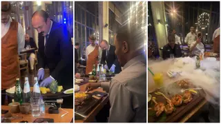 Super Eagles Star Stunned After Being Served Special Saudi Arabian Cuisine, Video