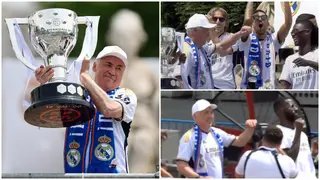 Carlo Ancelotti Shows Off Dance Moves as Real Madrid celebrate LaLiga Title Win With Bus Parade