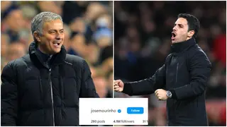 Jose Mourinho uses his iconic one-liner to address Mikel Arteta’s recent touchline antics