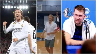Luka Modric Displays Incredible Basketball Skills, Challenges Luka Doncic to a Contest: Video